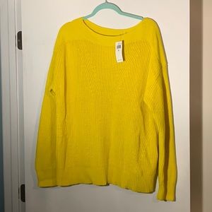 New with tags size XL Ralph Lauren yellow knit sweater